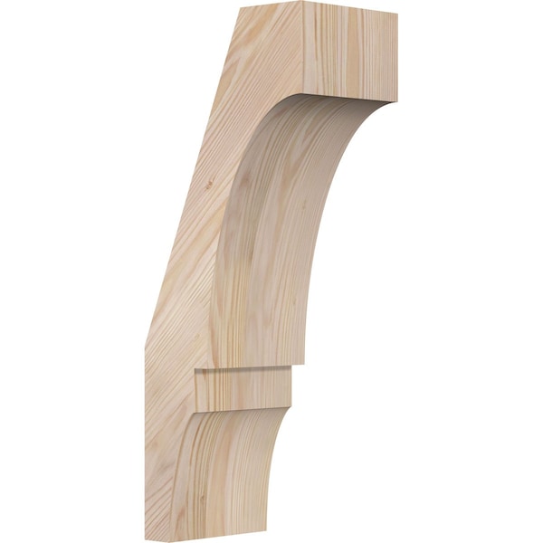 Ekena Millwork 5 1/2"W x 8"D x 20"H Balboa Smooth Knee Brace, Douglas Fir BRC06X08X20BOA00SDF - main
